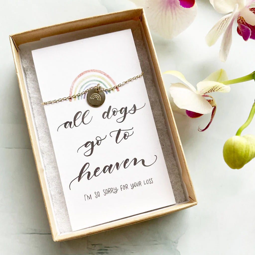All Dogs Go To Heaven Necklace & Card Set