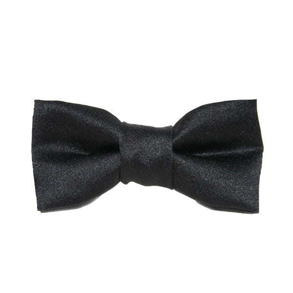 Dog Bow Tie Satin Black | Classic Hound Collar Co.