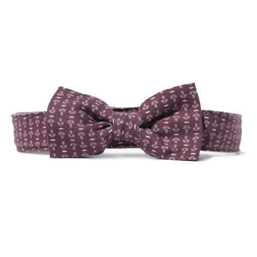Collar Bow Tie Set - Gentleman's Maroon