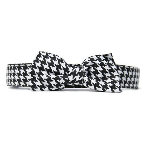 Collar Bow Tie Set - Houndstooth