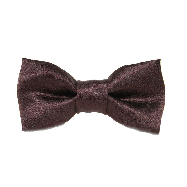 Dog Bow Tie Satin Brown | Classic Hound Collar Co.