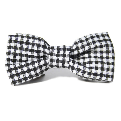 Dog Bow Tie Gingham Black | Classic Hound Collar Co. 