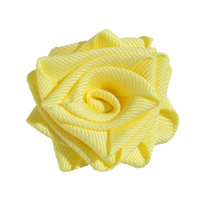 Lemon Yellow Dog Collar Rose Accessory by Classic Hound Collar Co.