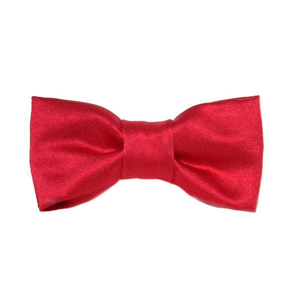 Dog Bow Tie Satin Red | Classic Hound Collar Co.