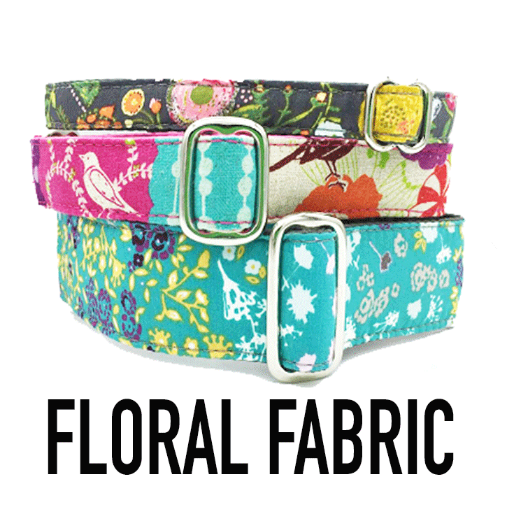FABRIC Floral "No Leash" Collars