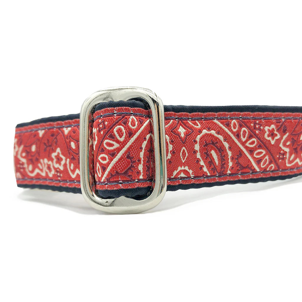 Red Bandana Collar (1&quot; Width Only)
