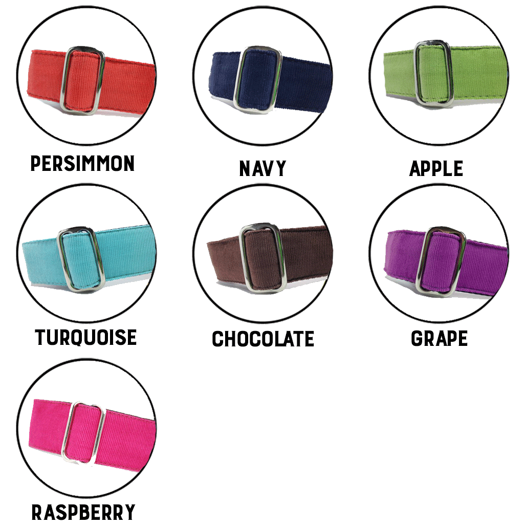 Corduroy Martingale Dog Collar Classic Hound Collar Co