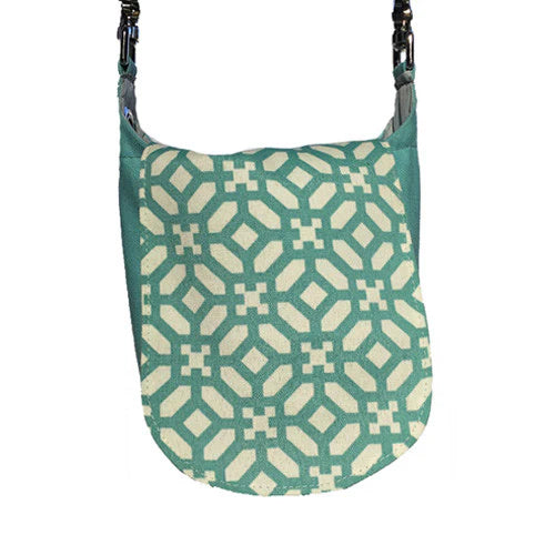 Teal Trellis Double Duty Bag