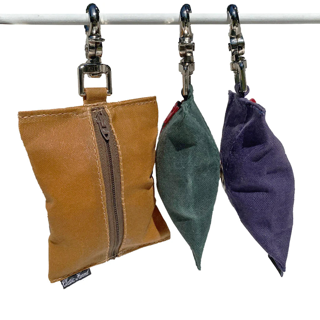 Waxed Canvas Leash Bag