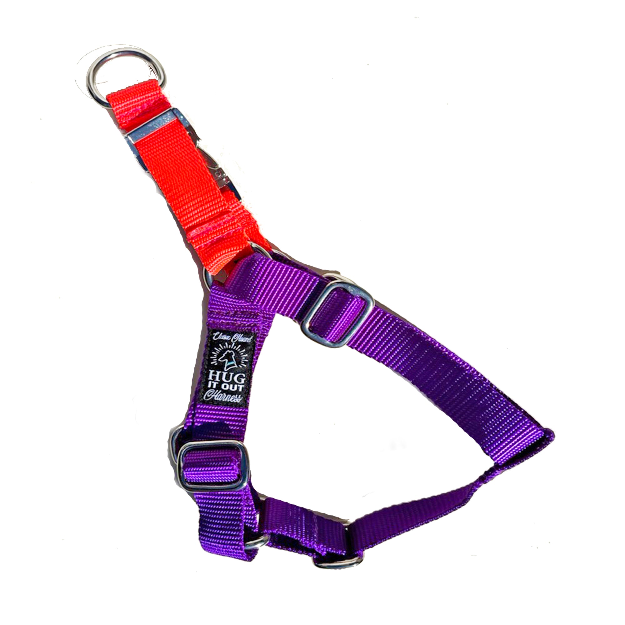 Hug It Out Harness: 1" Naked Nylon Solids