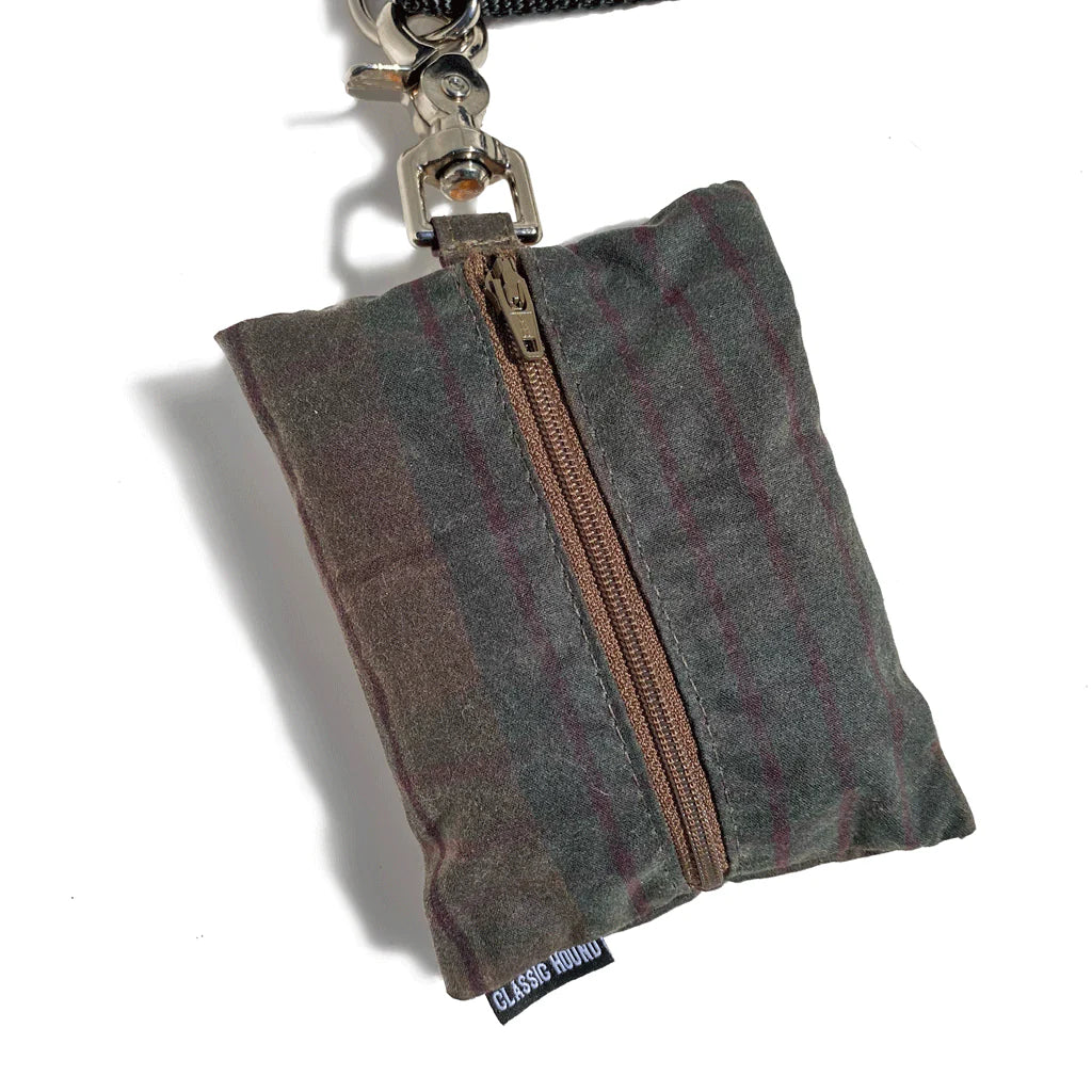 Waxed Canvas Leash Bag