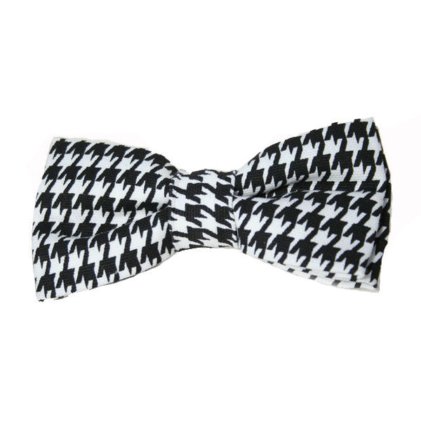 Houndstooth Free Personalized Dog Collar Leash Bow Tie Set 