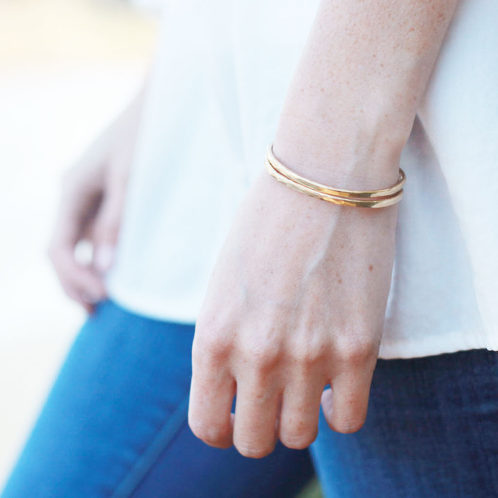 Paw Print Hand Stamped Bracelet and Card