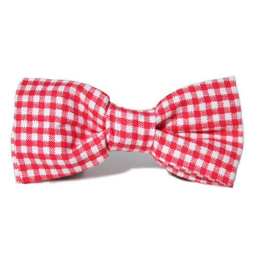 Dog Bow Tie Gingham Red | Classic Hound Collar Co. 