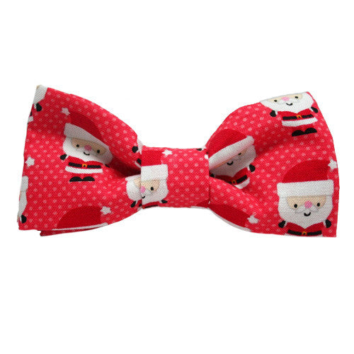Dog Bow Tie Santa Baby Red | Classic Hound Collar Co. 