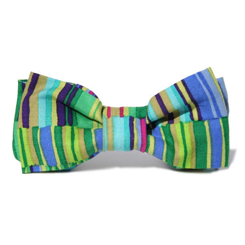 Dog Bow Tie Stripes Bright | Classic Hound Collar Co. 