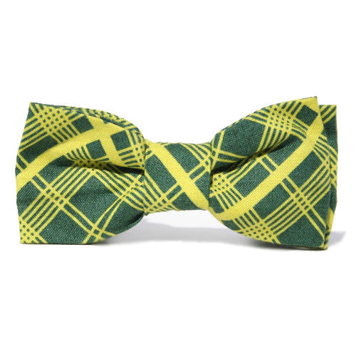 Dog Bow Tie Tartan Lime | Classic Hound Collar Co. 