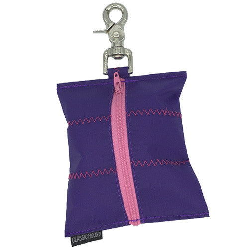 Sailcloth Purple Leash Bag