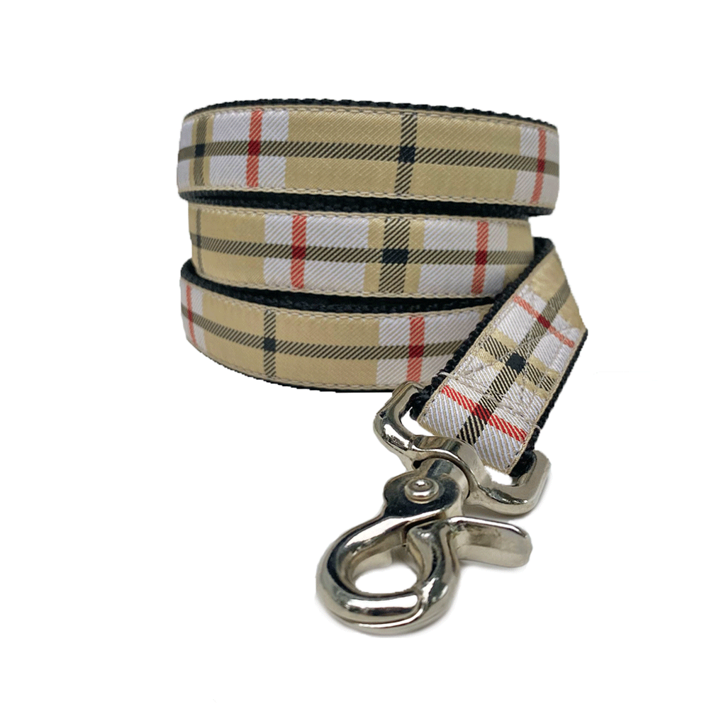 Furberry Plaid Dog Leash  Classic Hound Collar Co. - Classic Hound Collar  Company