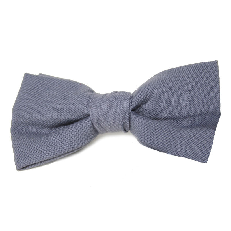 Dog Bow Tie Solid Grey | Classic Hound Collar Co. 
