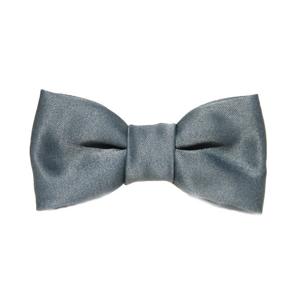 Dog Bow Tie Satin Grey | Classic Hound Collar Co.