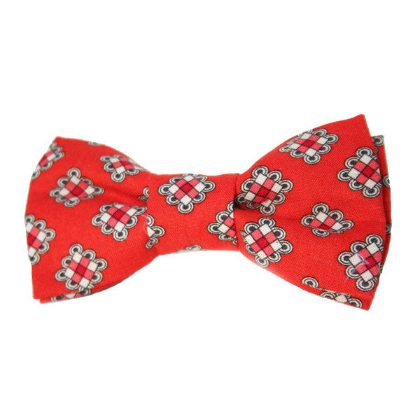 Dog Bow Tie Medallion Orange | Classic Hound Collar Co. 