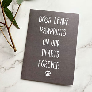 Pawprints On Our Heart 5x7 Card